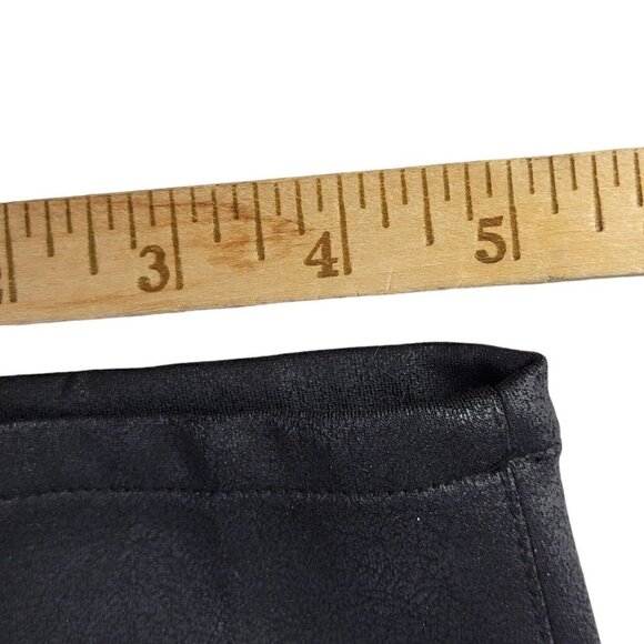 Lane Bryant Coated Ankle Pants High Rise Black Slightly Textured New Size 24 - Picture 11 of 12